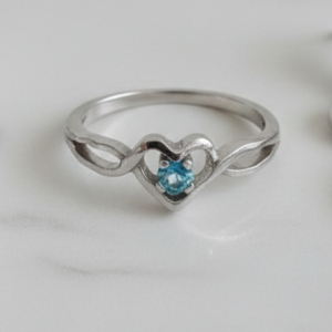 Anillo de pedida corazon